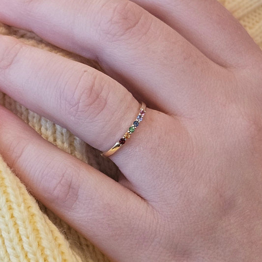 Rainbow Stack Ring