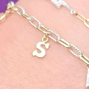 Block Letter Charm