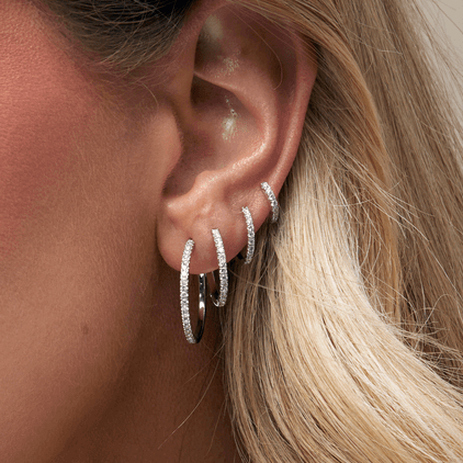 Signature Diamond Hoops