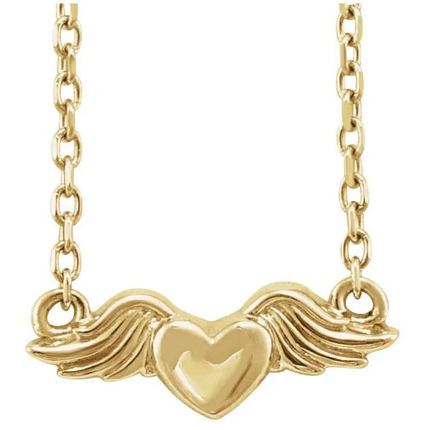 Golden Guardian Wings Necklace