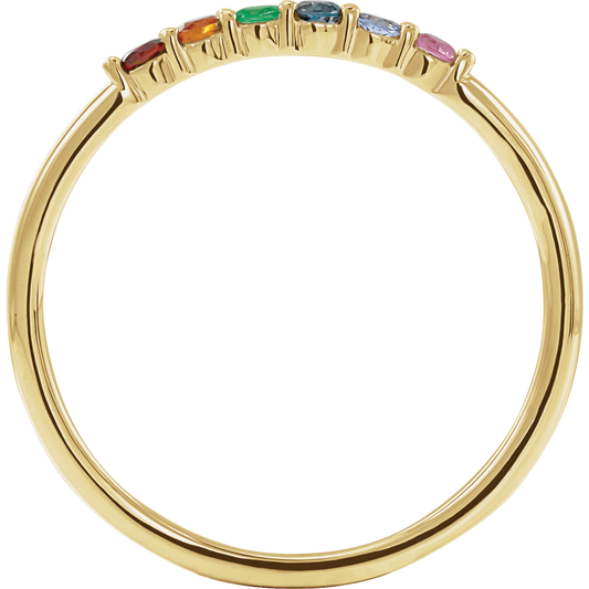 Rainbow Stack Ring