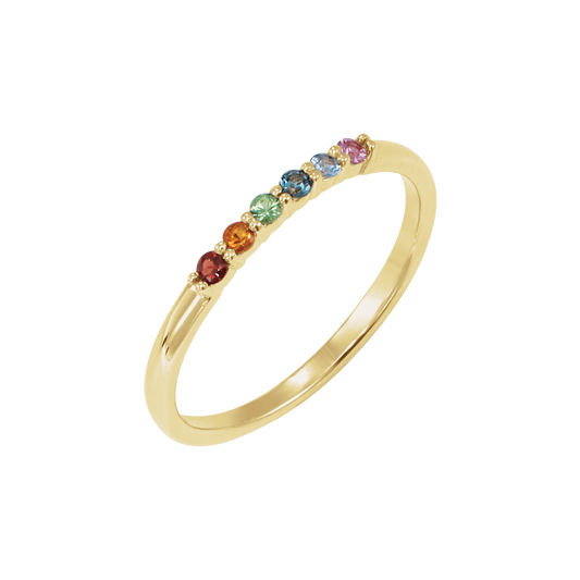Rainbow Stack Ring