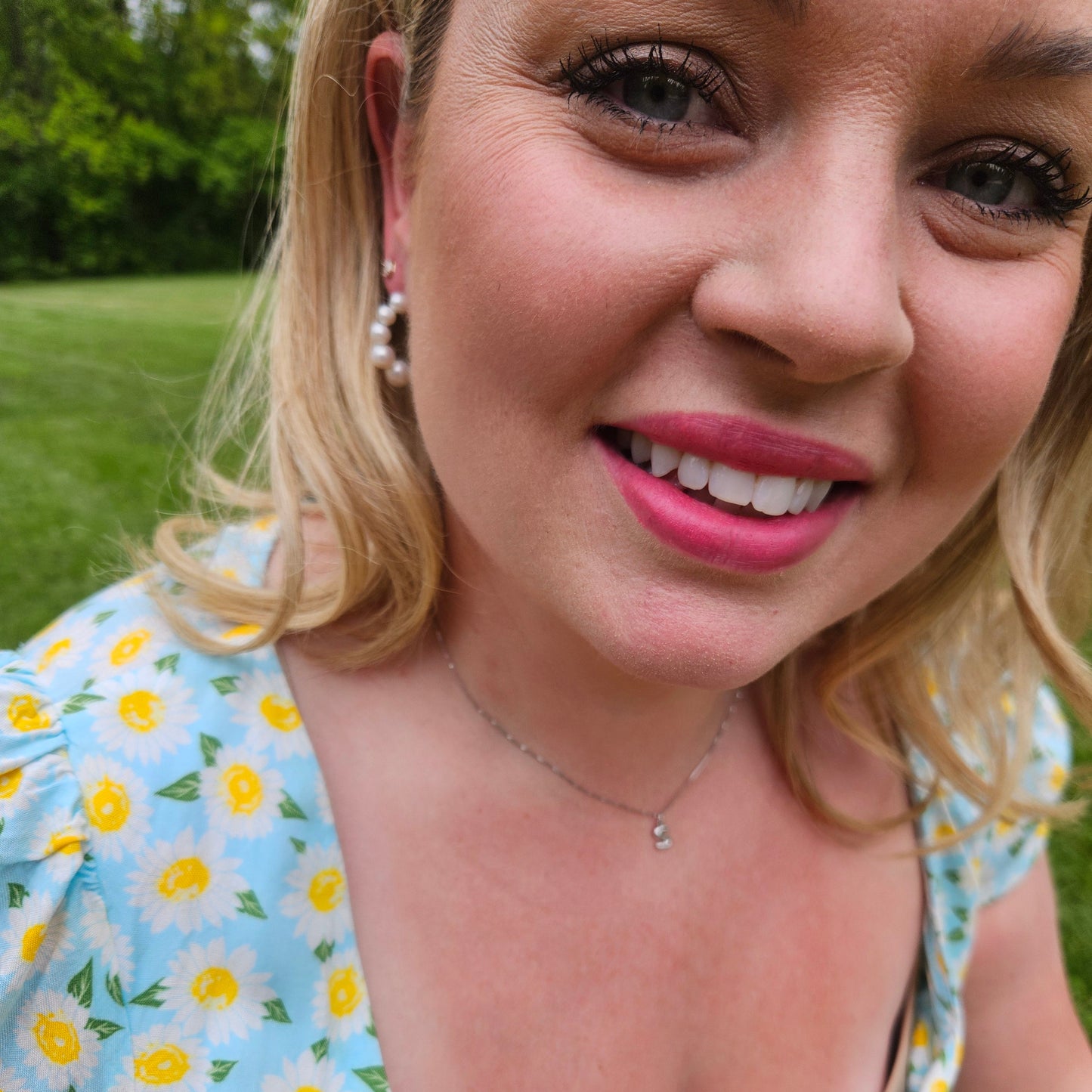 Bubble Initial Necklace