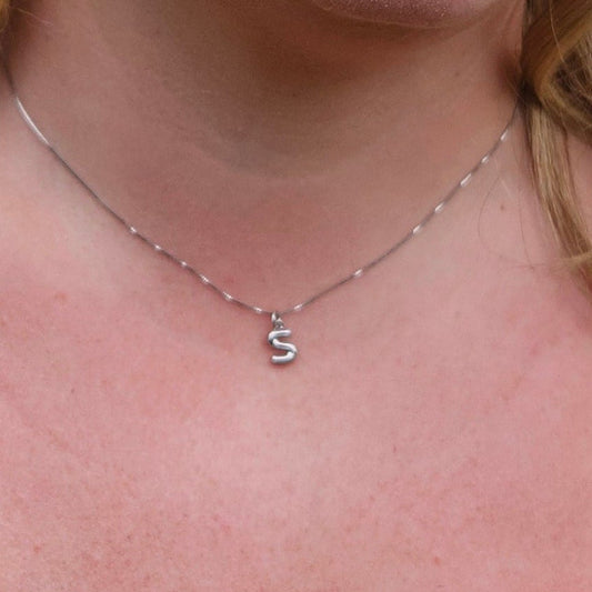 Bubble Initial Necklace
