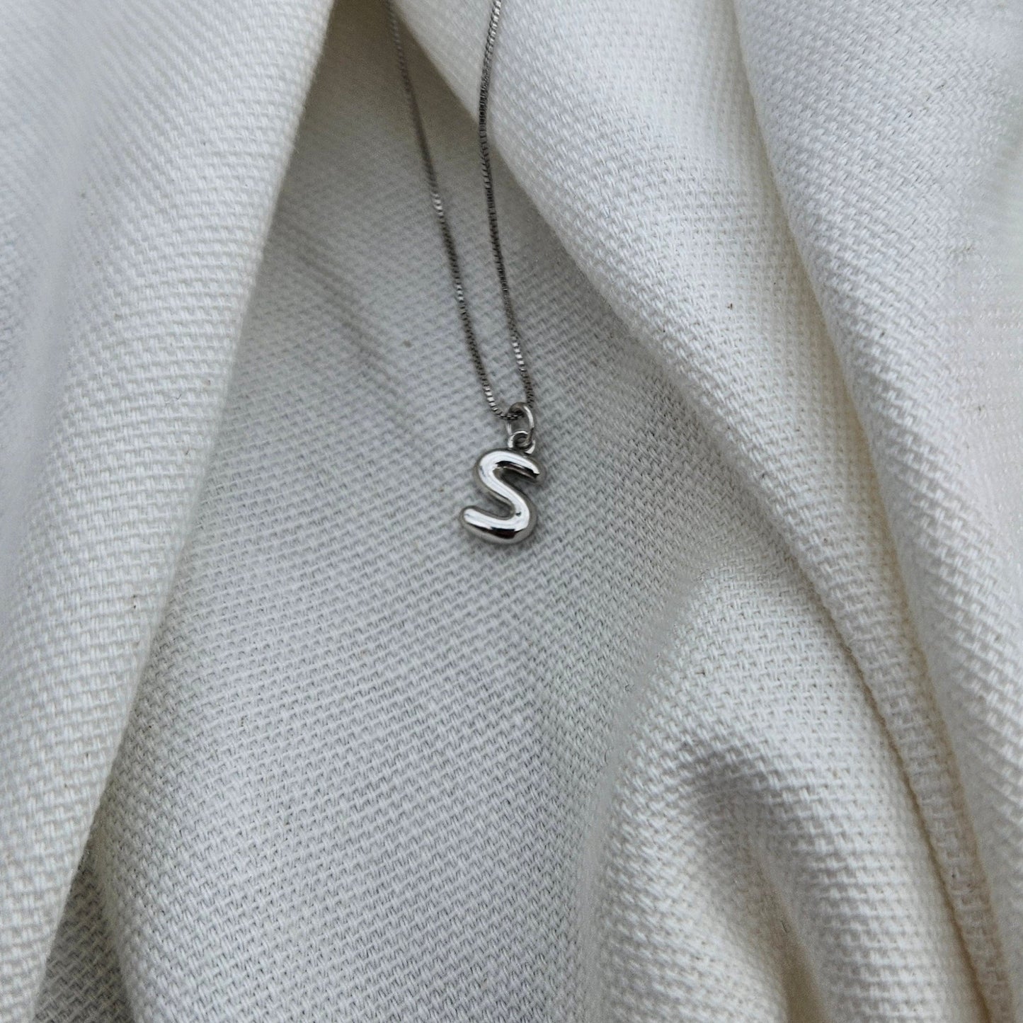 Bubble Initial Necklace