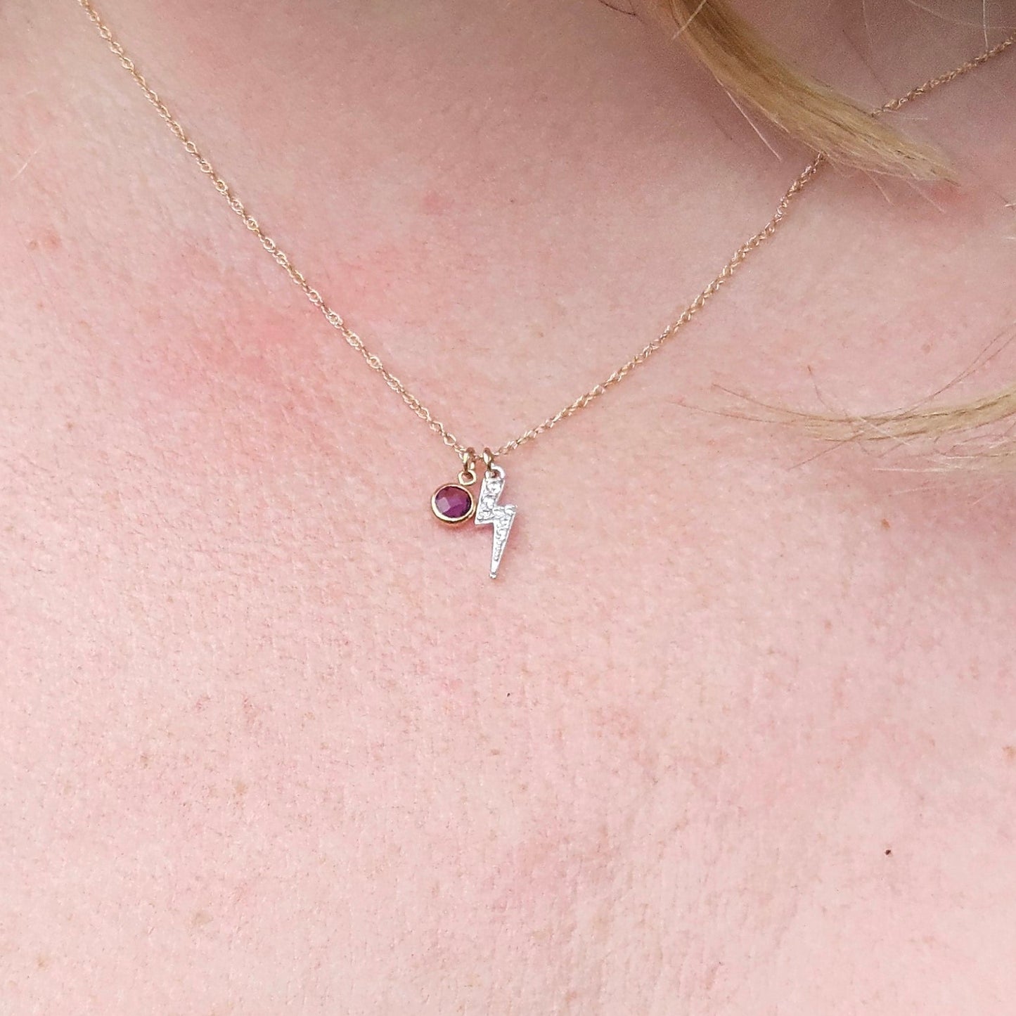 Lightning + Amethyst Necklace