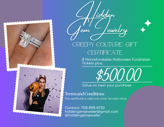 Creepy Couture 8 Tickets and Gift Certificate