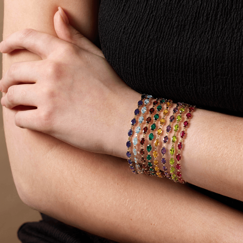 Gemstone Station Bracelet