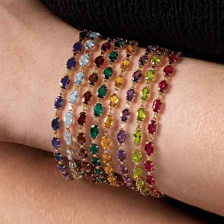 Gemstone Station Bracelet