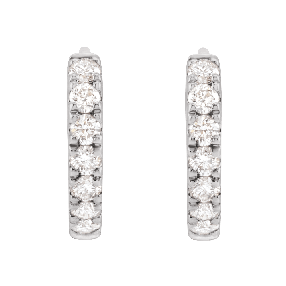 Signature Diamond Hoops