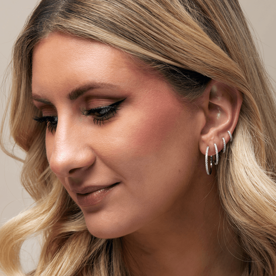 Signature Diamond Hoops