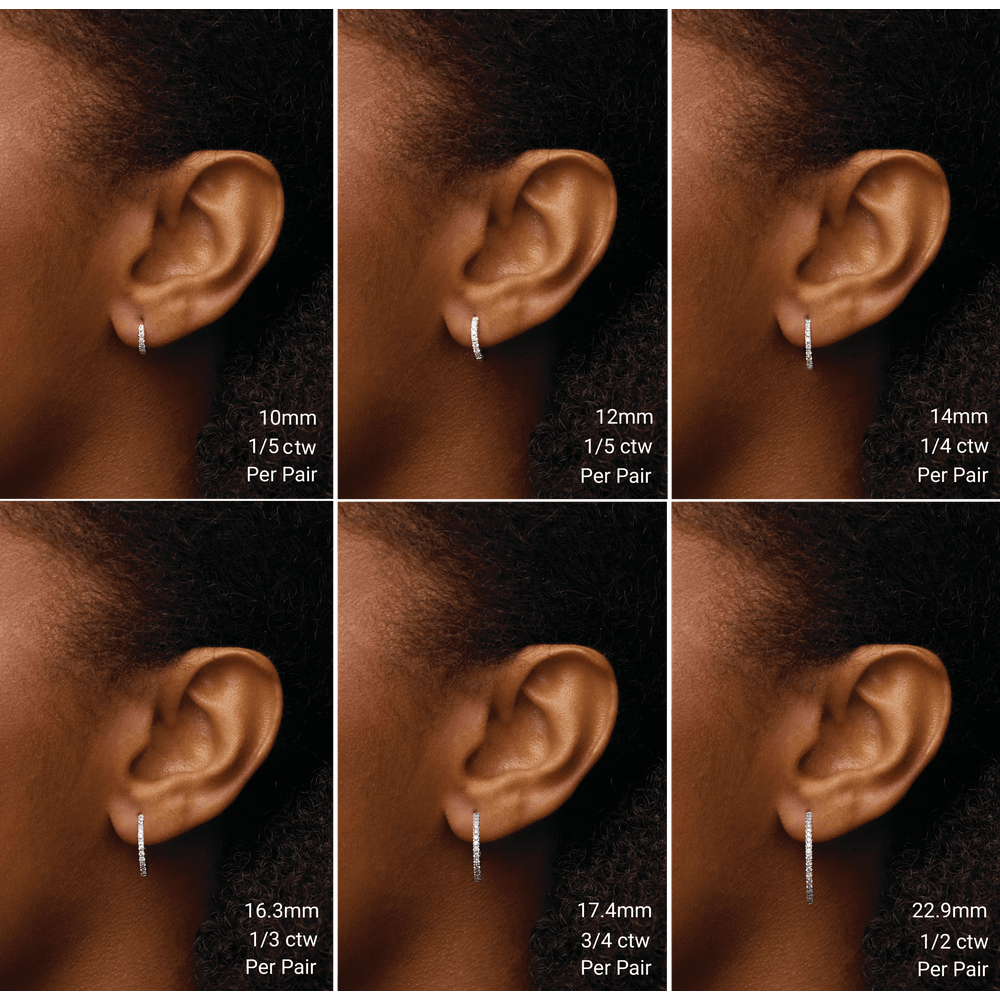 Signature Diamond Hoops