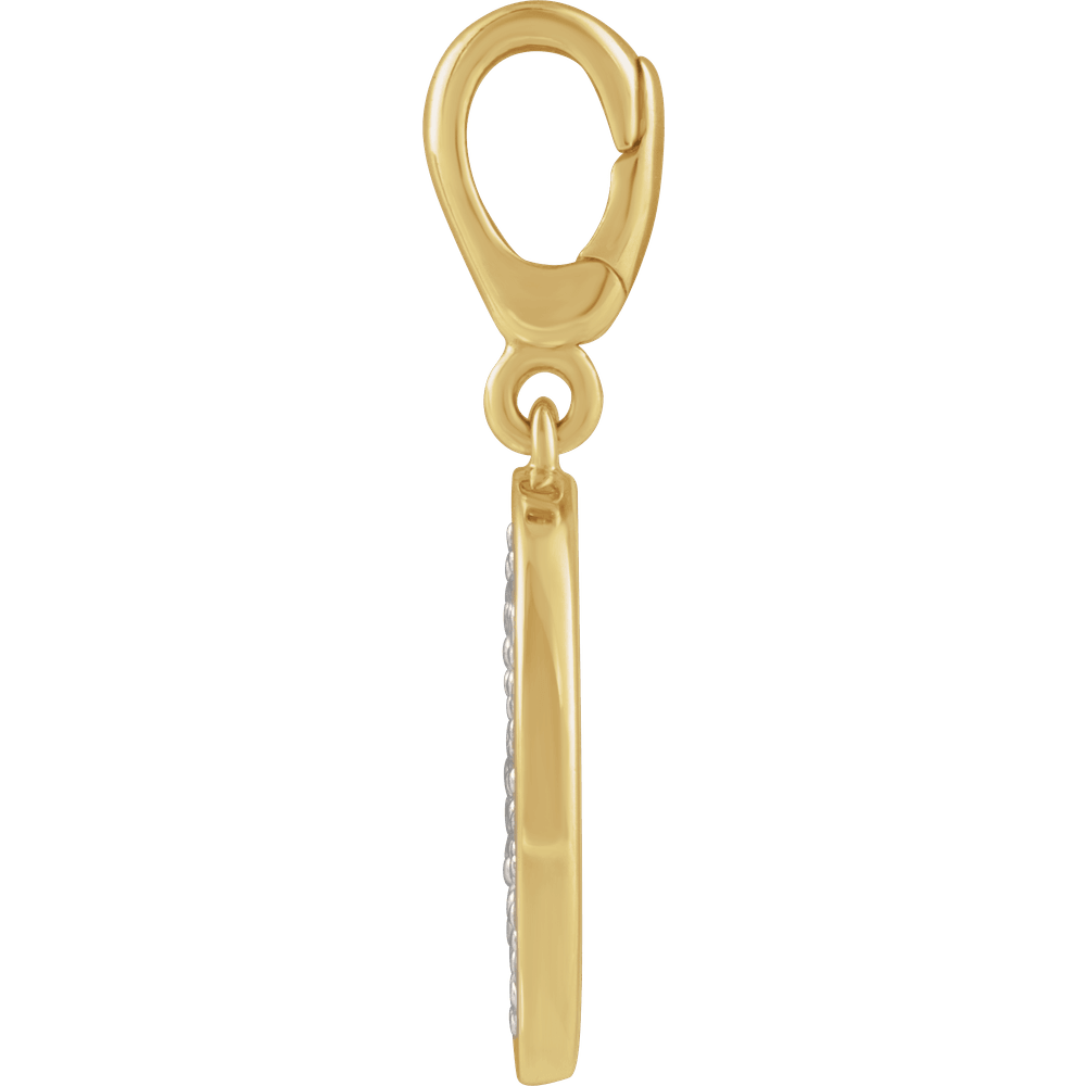 Pavé Disc Pendant