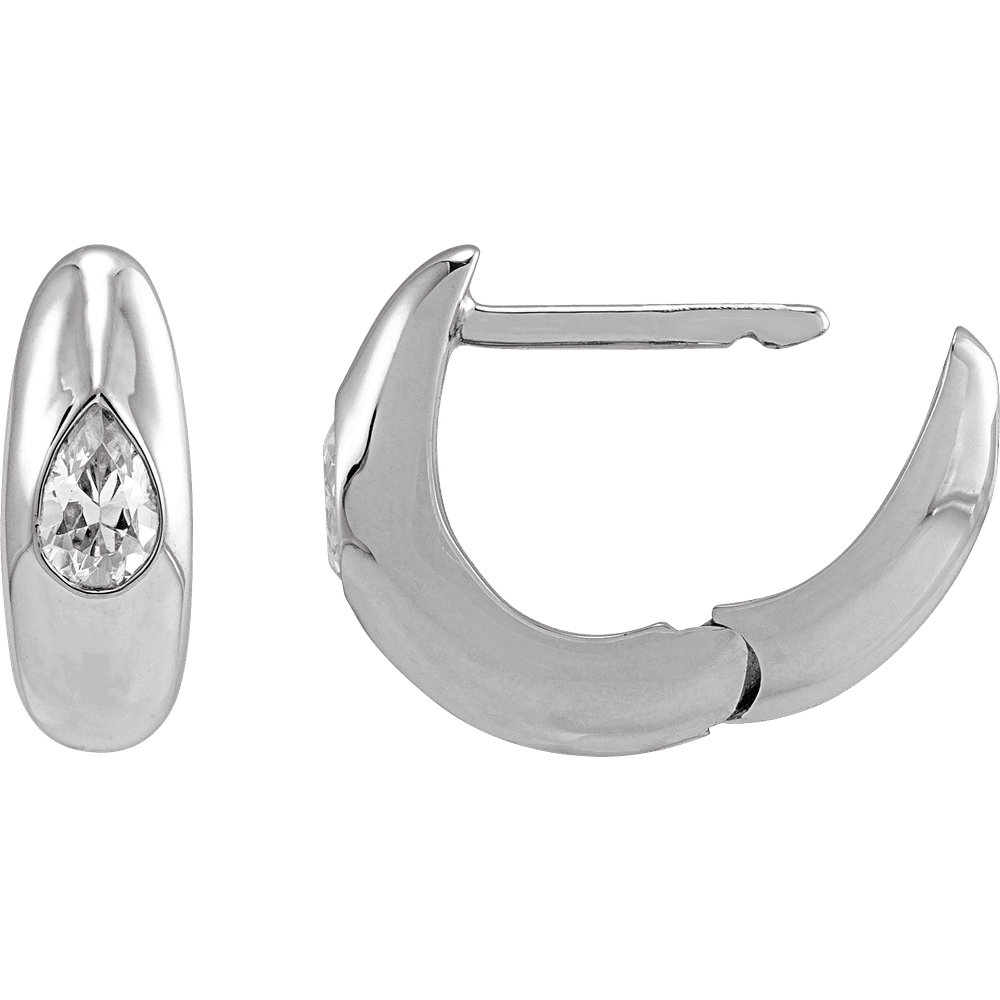 Diamond Huggie Earrings