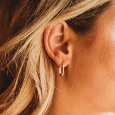 Silhouette Hoop Earrings