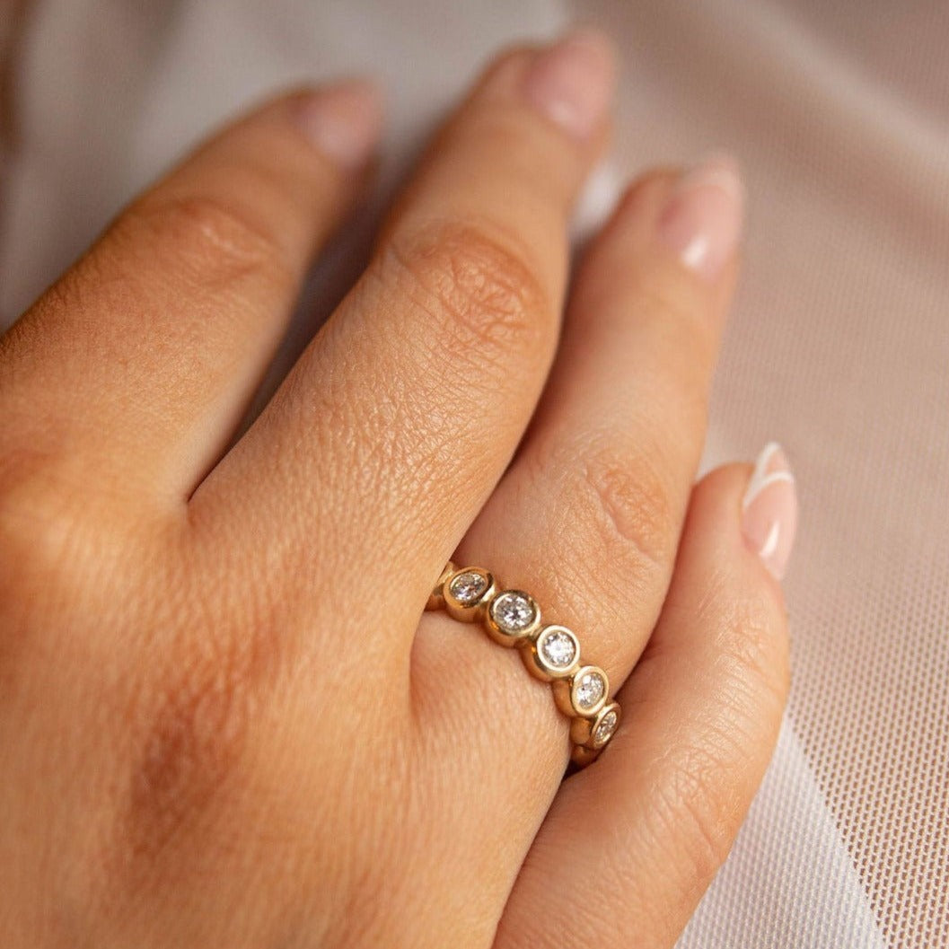 Golden Hour Eternity Ring