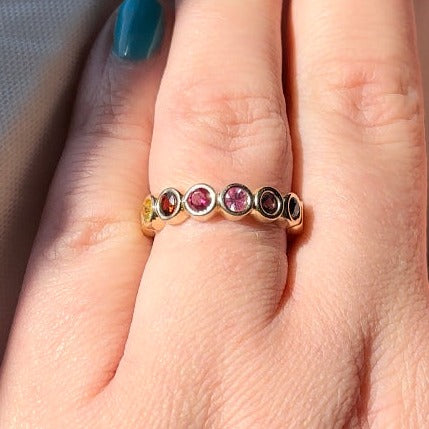 Golden Hour Eternity Ring